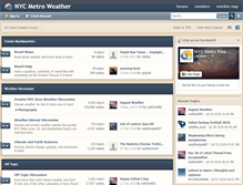 Tablet Screenshot of nycmetroweather.com